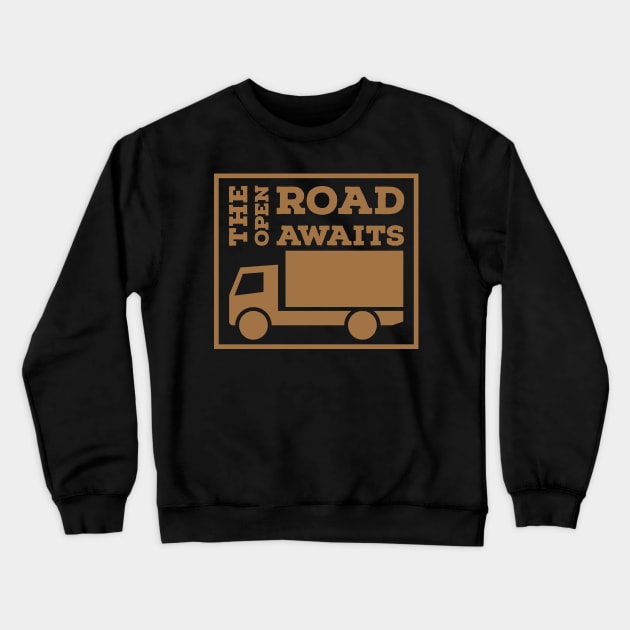 Trucker Crewneck Sweatshirt by jzone_05